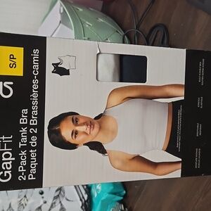 Gap Fit Size S Black and White 2 Pack of Tank Bras